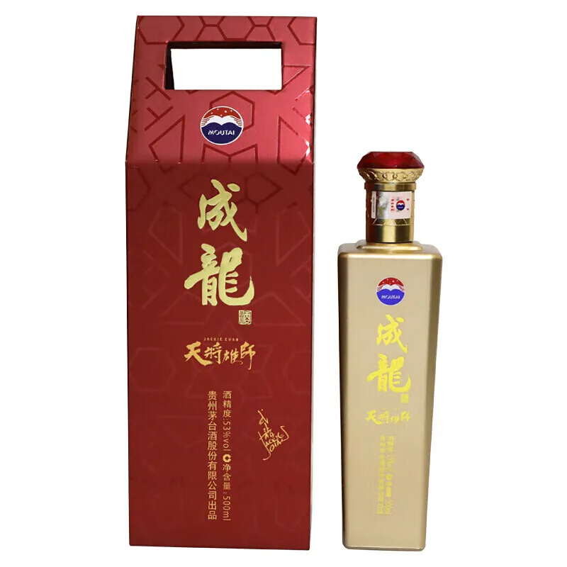 茅台(moutai)贵州茅台成龙酒 天降雄狮酱香型白酒老酒 53度 500ml 1瓶