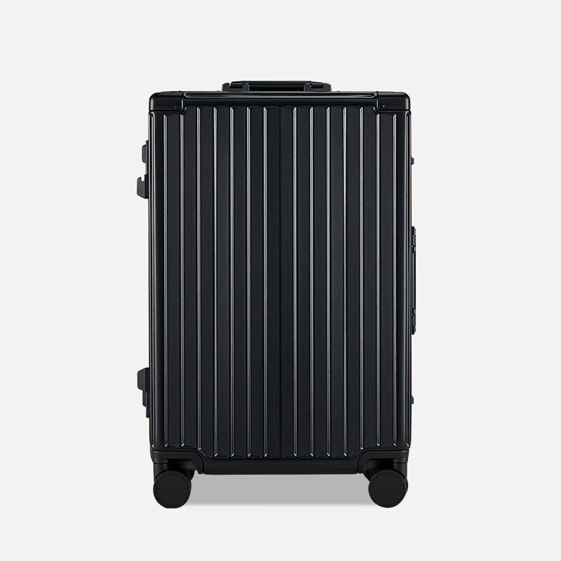 marrlve高端铝框密码旅行拉杆箱万向轮登机箱 黑m5624 20寸