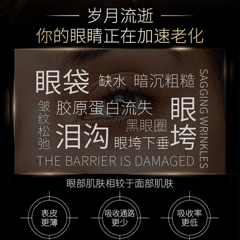 美颜坊国药集团天目湖多效舒润眼霜男士专用淡化细纹提拉紧致黑眼圈眼袋 中年款【2支】90%用户选择
