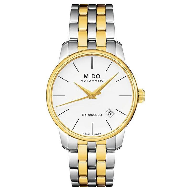 美度(mido)瑞士美度男表 baroncelli ii系列商务休闲钢带摆盘机械手表