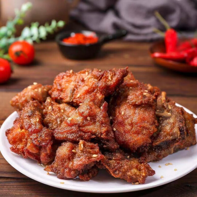食怀中街鸡架qq鸡架零食东北特产炸货半成品鸡骨架空气炸锅食材沈阳