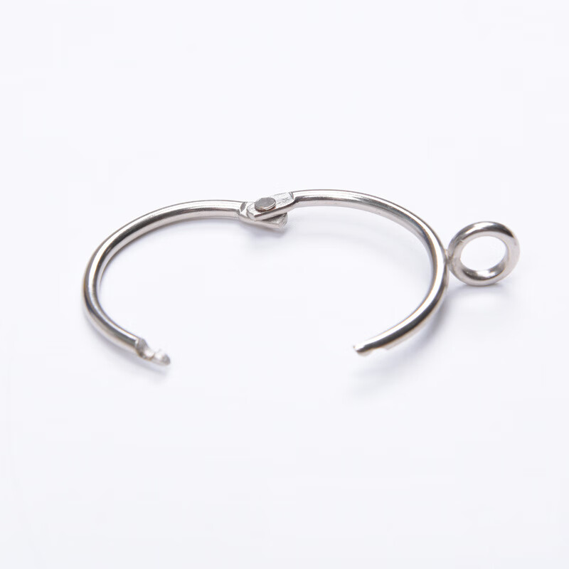 举欢窗帘开口环挂钩金属窗帘环活扣挂环罗马圈浴帘环配件 银色（12只装） 38mm(内径）