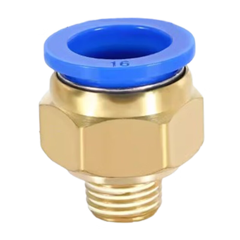 kych pc外螺纹直通接头 气动气管快插接头 pc16-02