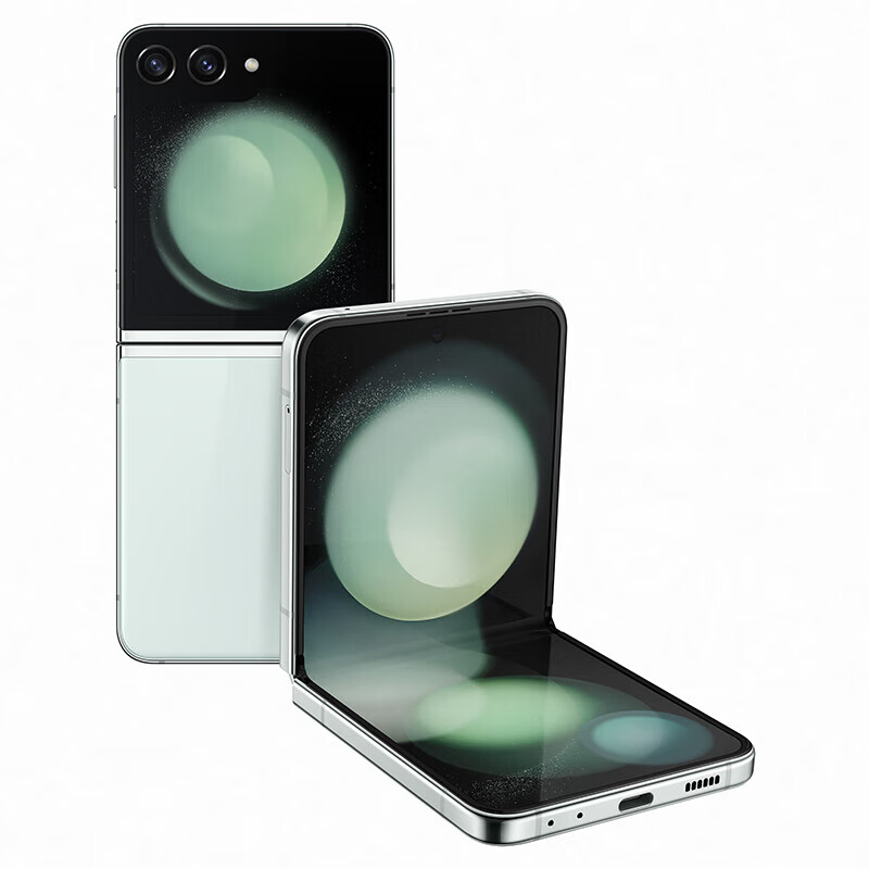 三星Galaxy Z Flip5 AI手机 智能外屏 掌心折叠 同声翻译 智能修图摄像 折叠屏手机 冰薄荷 8GB+256GB