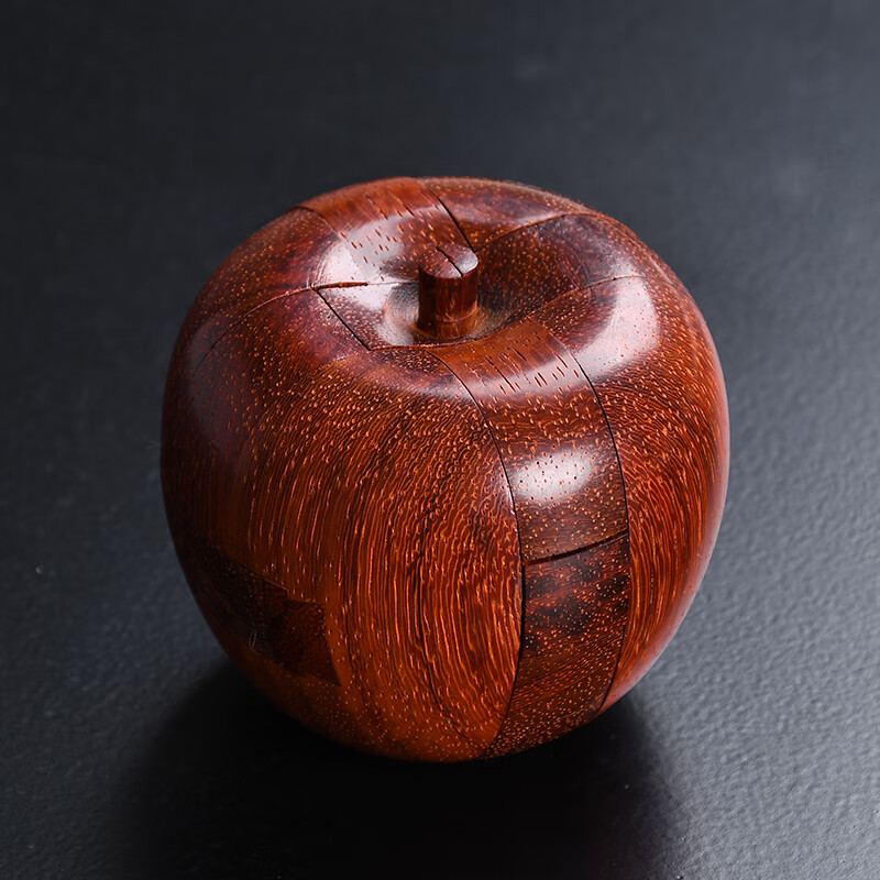 芳北怡红木苹果鲁班锁木制孔明锁全套高难度puzzle榫卯结构儿童益智