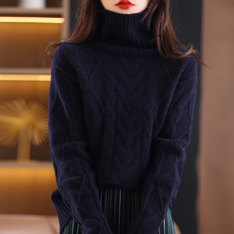 fright ordos stephen鄂尔多斯市羊绒衫100%山羊绒2023秋冬新款扭花