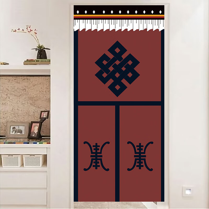 南啵丸藏式门帘隔断   民族简约藏式门帘窗帘厨房隔断帘帘玄关卫生间