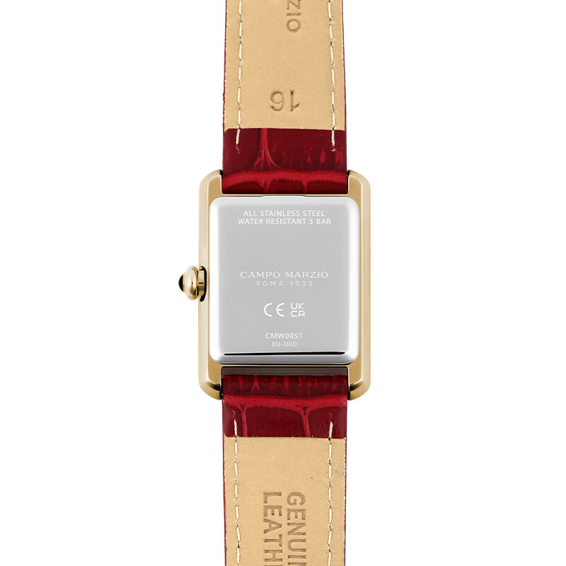 Campo Marzio Design【毛晓彤同款】手表女士腕表复古小方表情人节礼物 CMW0051