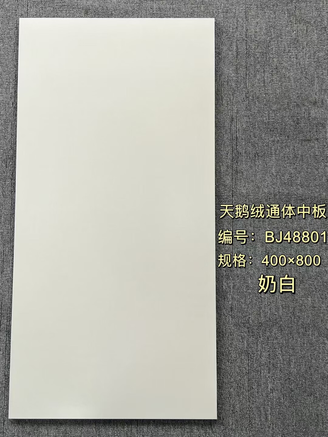 山头林村天鹅绒微水泥瓷砖柔光砖40x80素色通体中板卫生间墙砖客厅