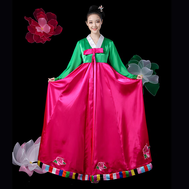 菲奢兰朝鲜族服装女传统民族舞表演服北韩舞蹈服装大长今演出服女成人