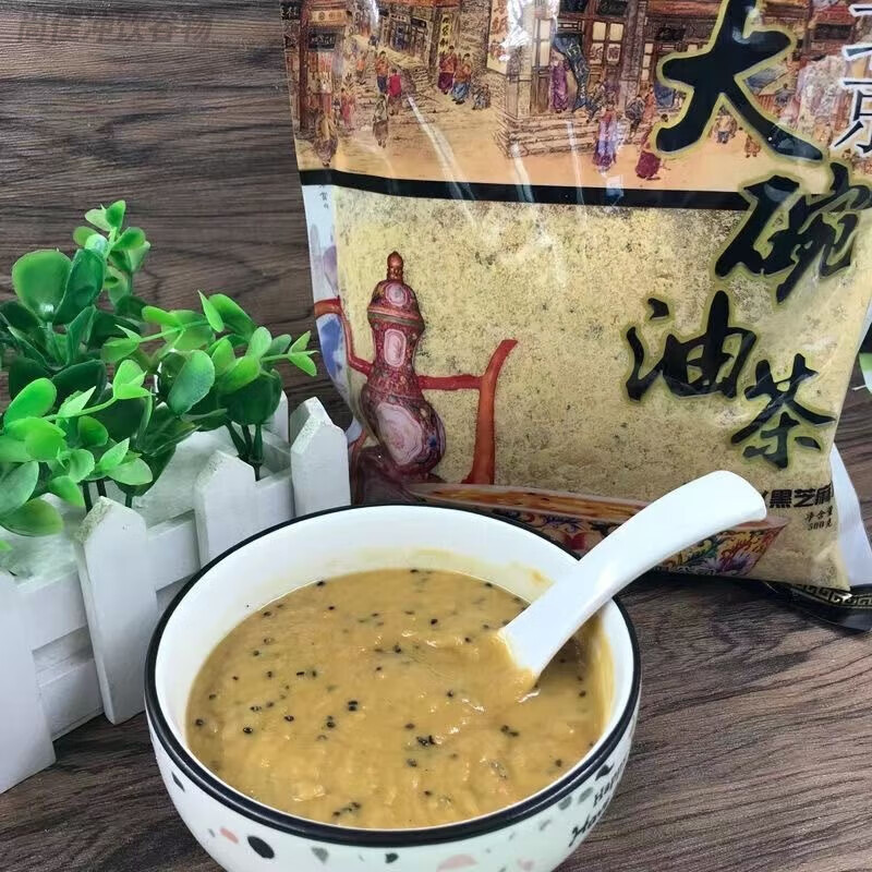 食怀满大人油茶面500g老北京老式油炒面早餐冲饮代餐甜粉油茶东北特产