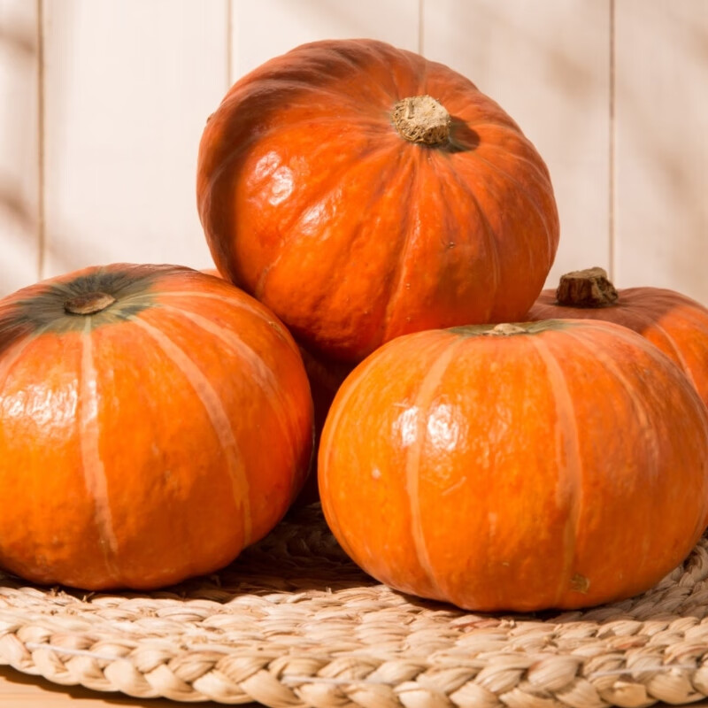 京鲜匠（JD快递）山东正宗贝贝南瓜 板栗味栗香 小南瓜贝贝婴儿辅食香甜 JD快递 金贝贝 净 4.5斤 (8-13个)