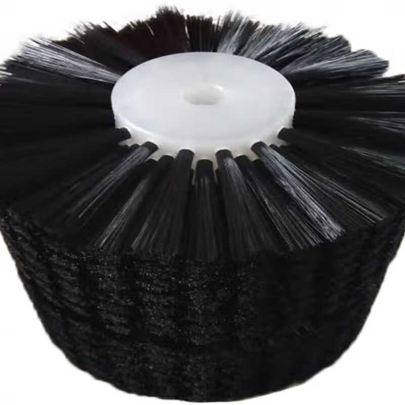 除尘工业毛刷轮来图非标定做电动清扫器滚刷50筛沙机防堵眼毛刷辊