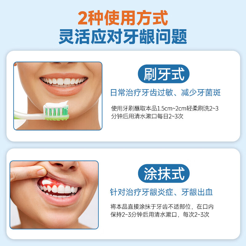仁和医用口腔护理脱敏膏减少牙龈出血治疗牙龈炎牙周炎抗敏专用非牙膏 口腔护理脱敏膏/120g*5支/减少牙菌斑牙龈出血