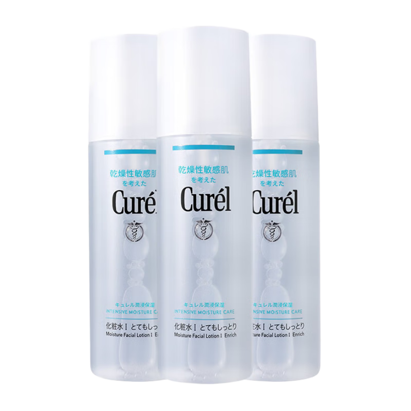 ���ڲ���������Curel��ˬ��ˮ�����ʪ��ױˮ�ºͲ��̼����м���Ů�������ˮԭװ���� 1����ˬ��3ƿ�����ۿ