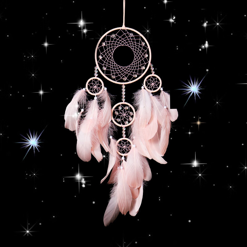 子木雅居捕梦网补梦网少女心挂件 创意家居门窗装饰寝室卧室挂饰生日