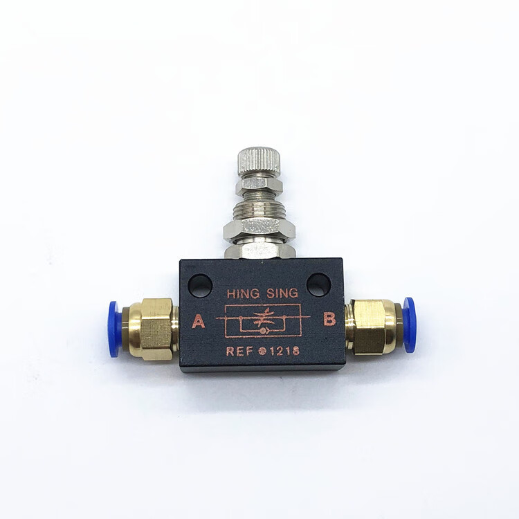 气动节流阀ref1218精密调节单向流量控制阀丝印机调气阀 ref-1218(不