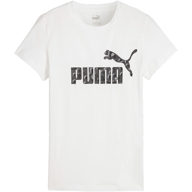 彪马彪马 ESS+ ANIMAL Graphic Tee 2024夏女子运动休闲圆领短袖T恤 630856-02 S