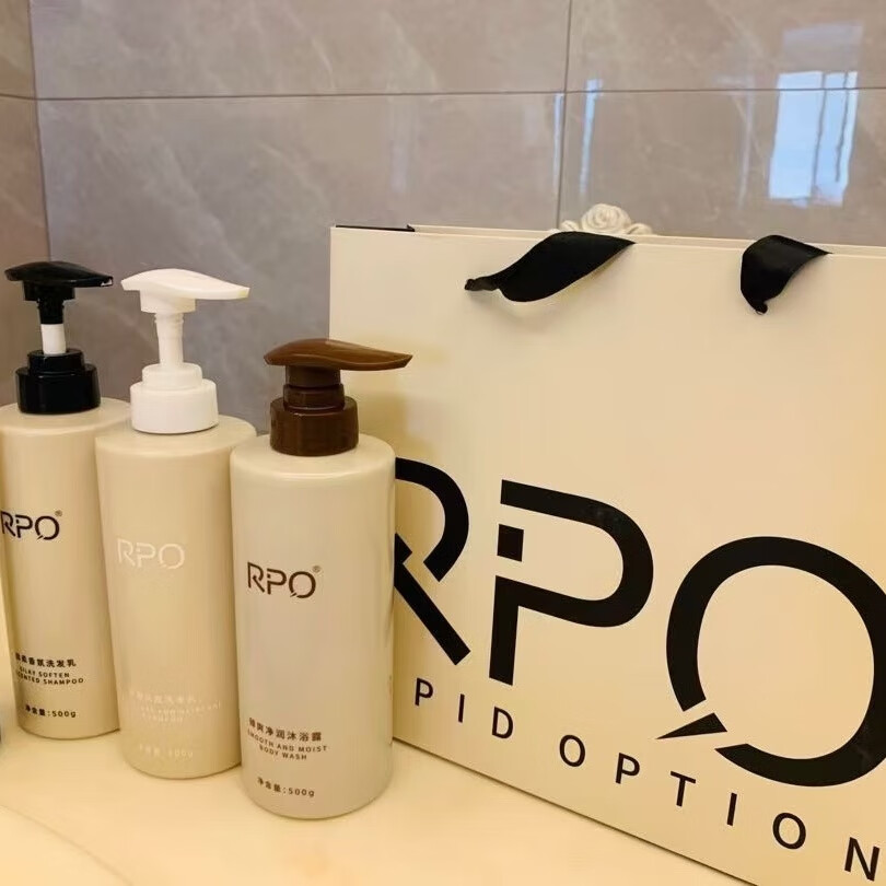 RPO洗护套装洗护四件套去屑控油洗发水柔顺丝滑洗发水护发素沐浴露 1700 2洗1护1沐四件套 京东折扣/优惠券