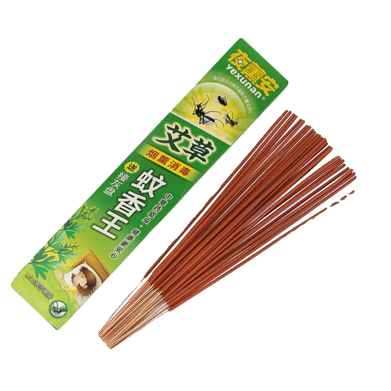 夜薰安蛾蚋杀虫剂小飞虫杀虫剂蛾蠓一闻死下水道去除小飞虫室内驱虫熏香 3盒 【买2送1】艾草不伤人