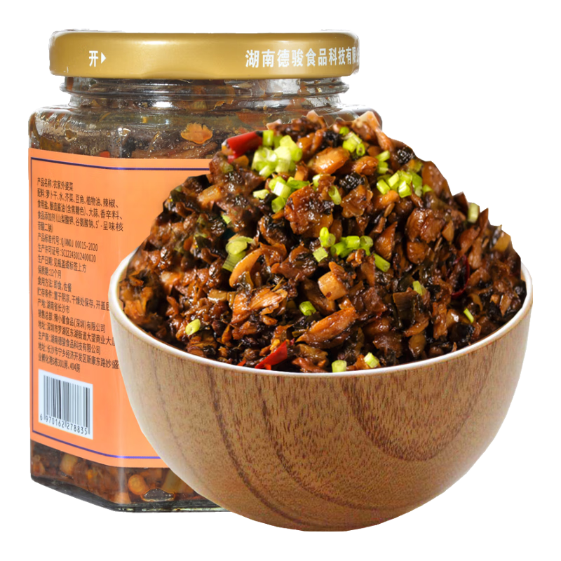 辣小董農(nóng)家湘西外婆菜268g香辣下飯菜即食醬腌菜榨菜咸菜蘿卜干拌飯面醬