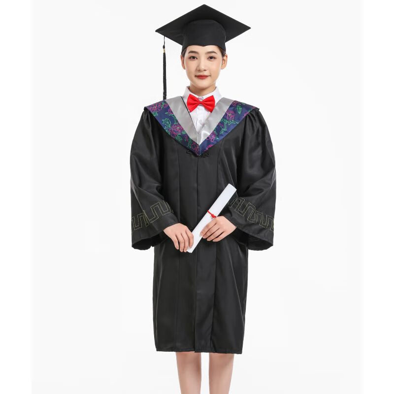 礼服本科文理工农全套导师博士硕士服定制logo 学士服灰色【升级款】