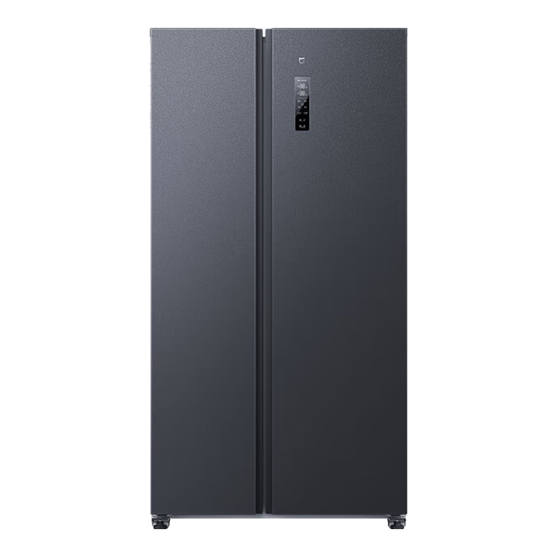米家小米冰箱【国补20%】对开门610L升大容量家用冰箱双开门 双变频一级能效 循环风冷无霜墨羽岩面板 610L对开门冰箱
