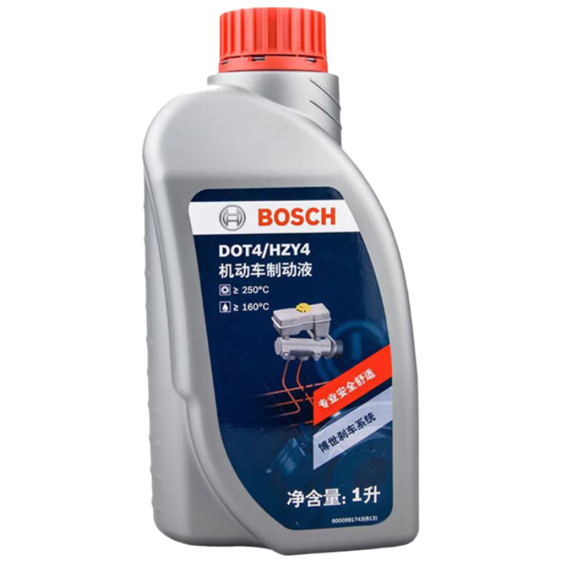 BOSCH 博世 DOT4 刹车油/制动液/离合器油 1L 通用型进口原料国内调配 一升装