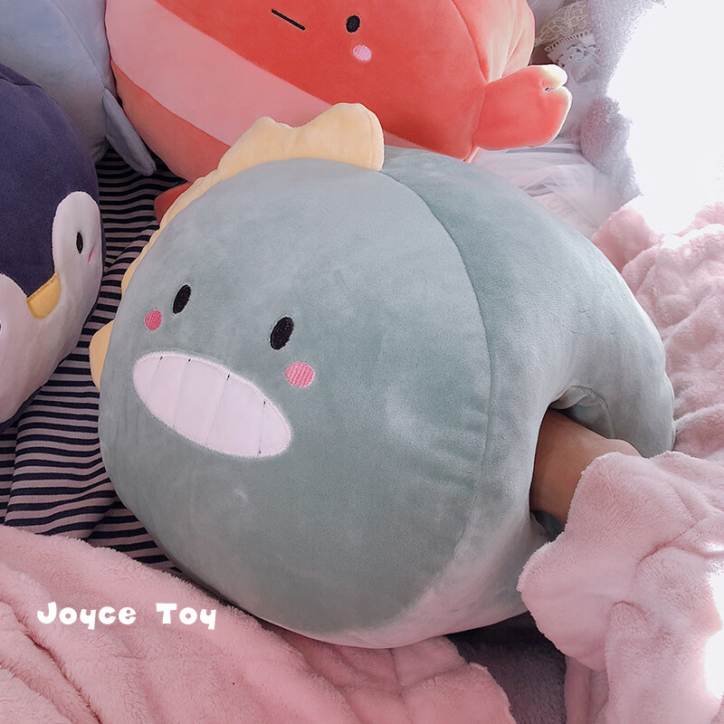 枕女睡觉午休趴趴枕暖手抱枕插手两用趴着儿童手捂 恐龙暖手捂桃乐西