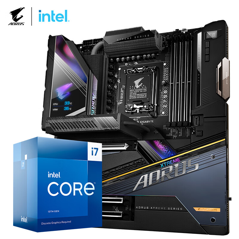 技嘉（GIGABYTE）主板CPU 套装 大雕 Z790 AORUS XTREME+i7-13700F 处理器 板U套装
