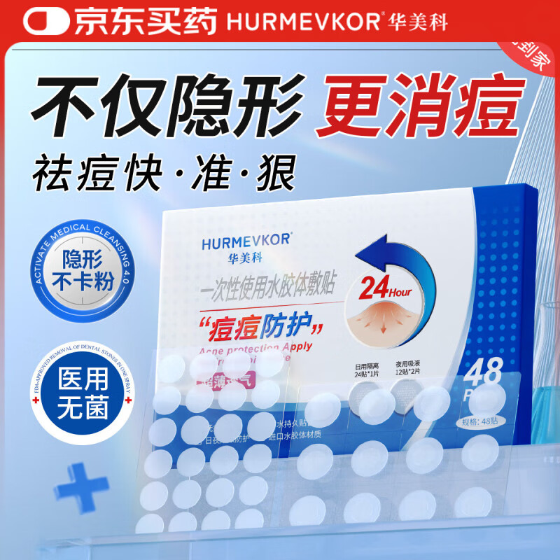 華美科醫(yī)用痘痘貼消炎吸膿隱形3m修復(fù)微針祛痘印淡化痘坑消除黑色素學(xué)生