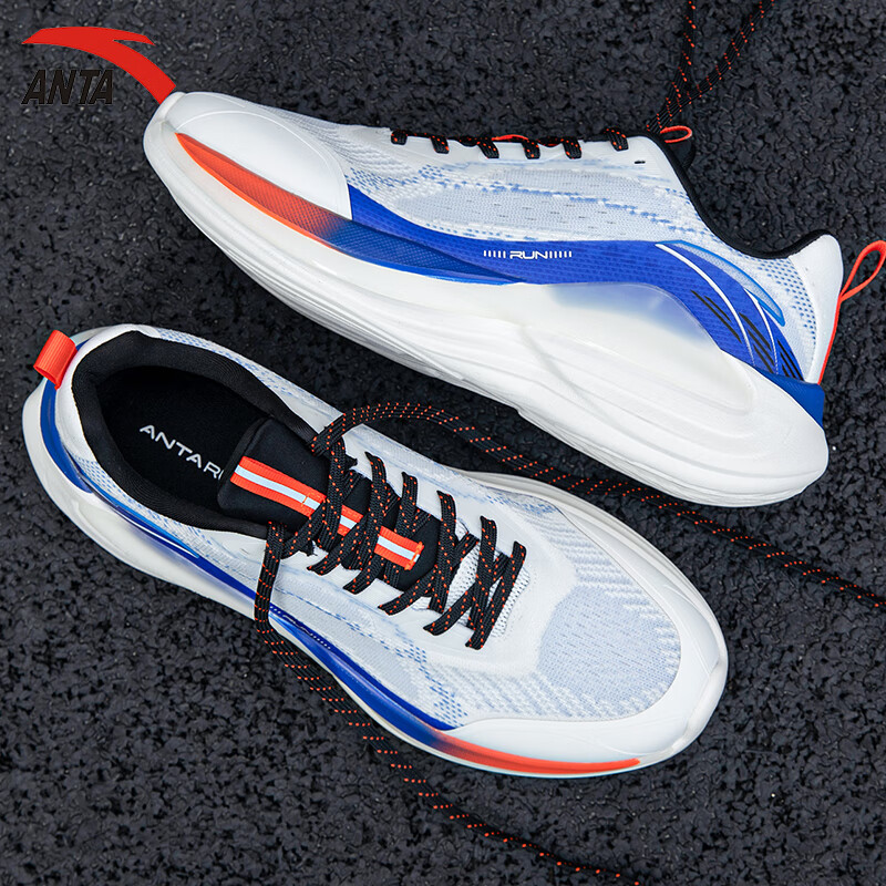 安踏氢跑男鞋运动鞋子男春夏季软底网面透气跑步鞋潮流男鞋休闲旅游鞋