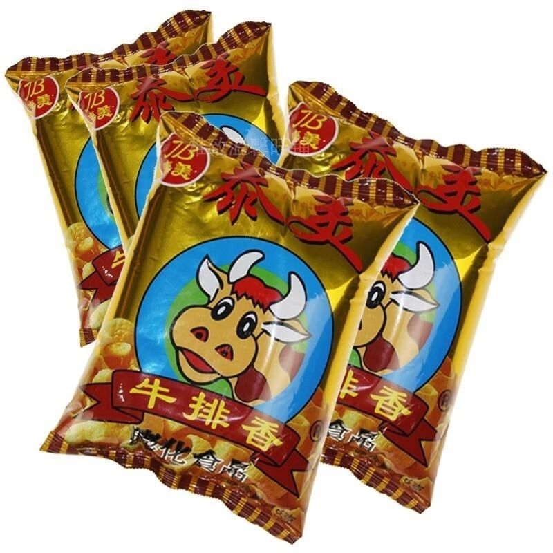 食芳溢泰美牛排香6克小包虾条薯片怀旧儿时童年回忆宿舍小零食品批发