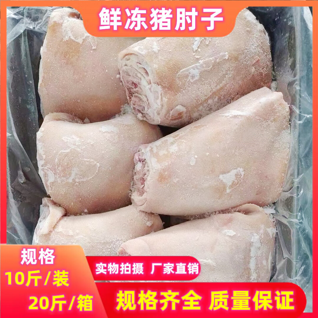 隽颜堂冷冻新鲜猪肘子 生猪蹄膀 猪后肘子 猪前肘子20斤箱 饭店餐馆