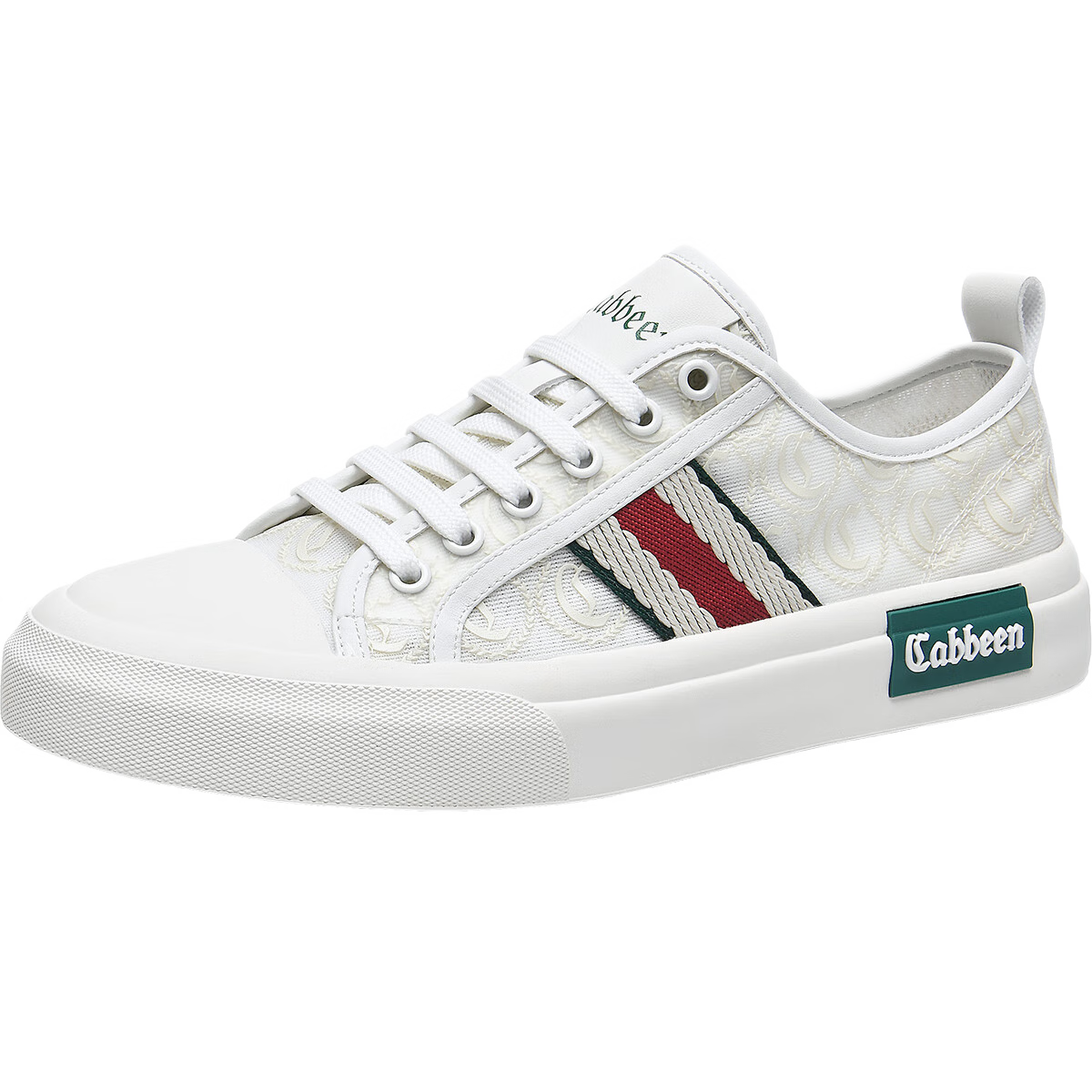 卡賓帆布鞋男鞋夏季透氣百搭鞋子男士運(yùn)動(dòng)休閑鞋新品低幫小白鞋男潮鞋 米白 40