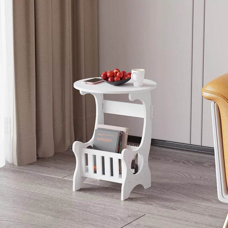 现代简约床头柜卧室储物柜客厅茶几小户型沙发边几简易迷你 双层