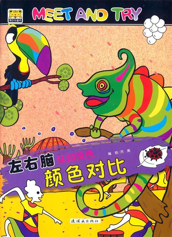 左右脑认知涂色书--颜色对比meet and try 【稀缺图书,放心购买】