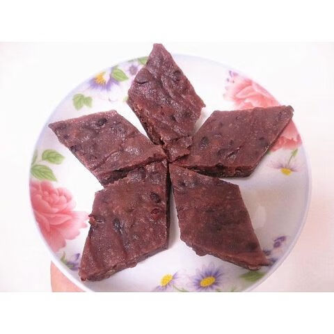 姑香农家手工特产红豆发糕乌缸豆糯米糕现做七月糕点散装500g 图片色