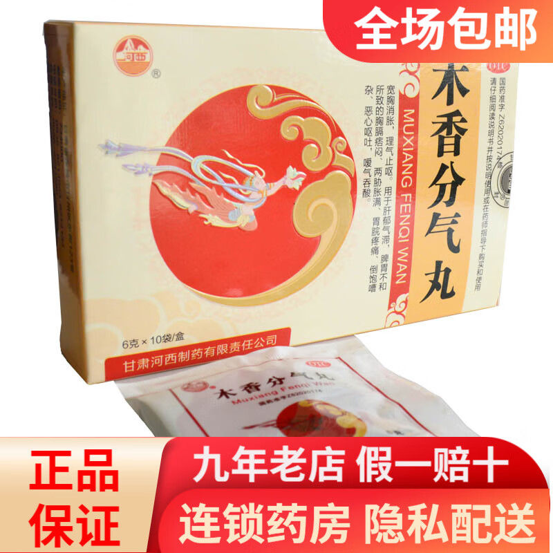 河西 河西 木香分气丸6g*10袋rk