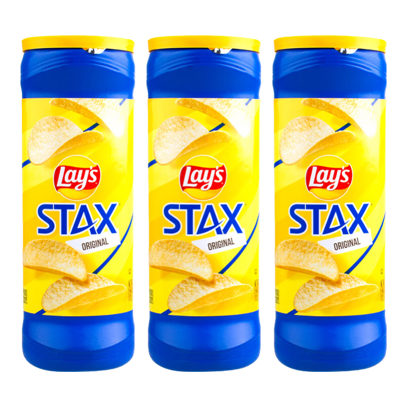 ���£�Lay's����Ƭ����ԭζͰװ163g*3 ī������� ������ʳ��ʳƷ