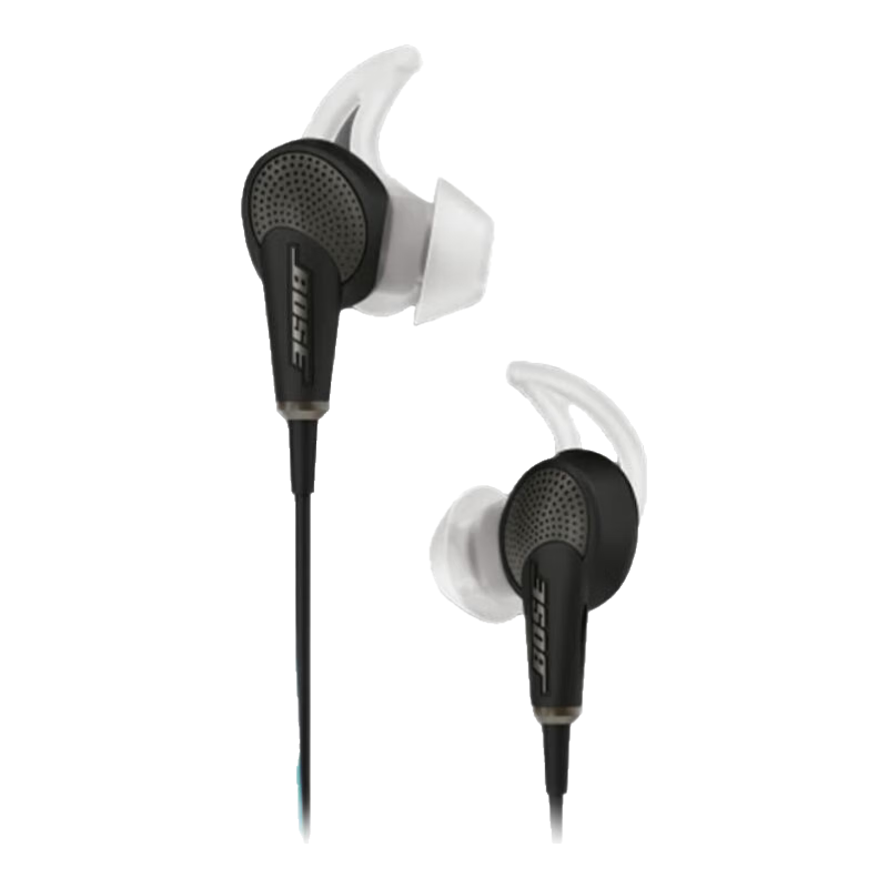 BOSE QuietComfort 20主动降噪有线入耳式耳机 博士bose QC20插线耳麦运动音乐耳机 电竞吃鸡游戏耳机 黑色安卓版（全新未拆封）