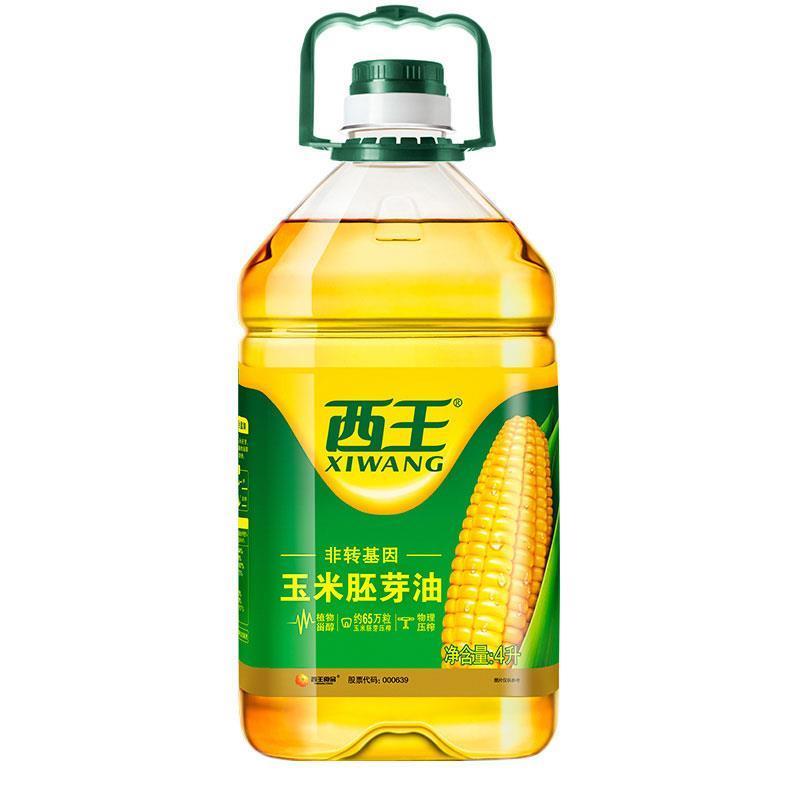 西王玉米胚芽油多規格玉米油物理壓榨植物油健康食用油 4L玉米胚芽油*1桶【23年3月】