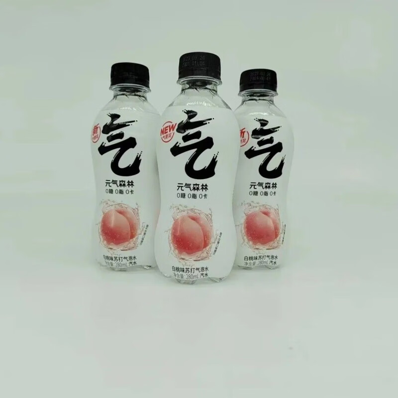 食芳溢气泡水白桃苏打水280ml*12瓶0糖0脂0卡0蔗糖网红饮料 白桃味280