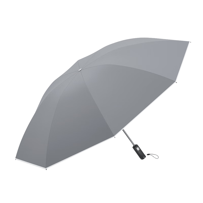 日全時(shí)電動(dòng)雨傘全自動(dòng)傘反向晴雨兩用傘遮太陽(yáng)傘鈦銀膠女生防曬防紫外線 【反向傘】迷霧灰