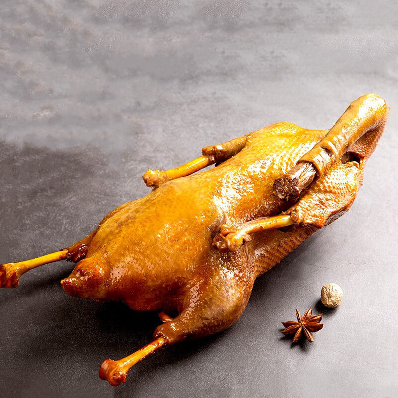 对青【烤鹅3斤 鹅肝肠1斤】新鲜即食东北特产哈尔滨卤味熟食 烤鹅4斤