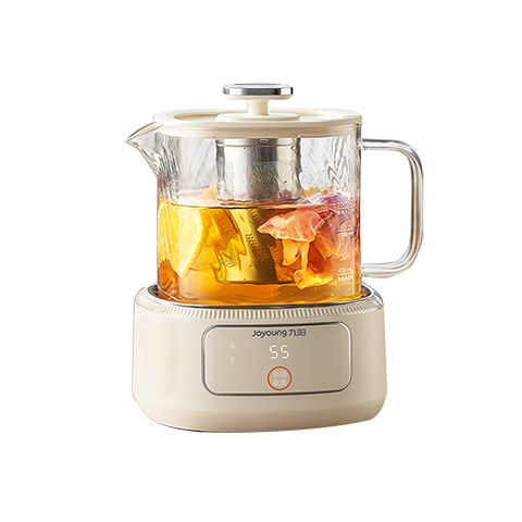 九阳（Joyoung）九阳时尚养生壶全玻璃1代 迷你家用煮茶器 316L茶篮 1L办公室0金属0胶水恒温烧水壶 WY103（茶）
