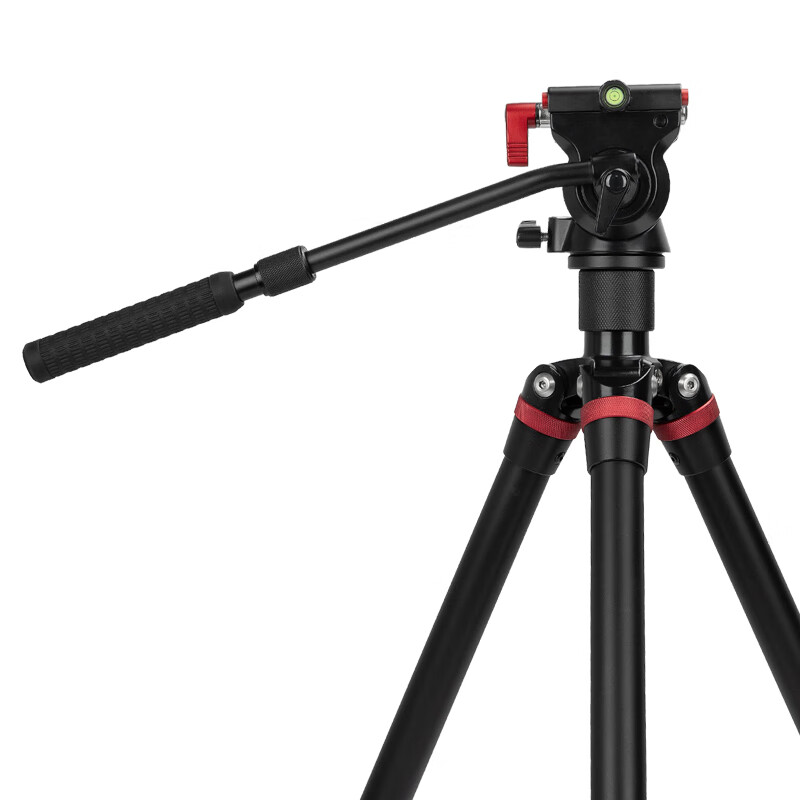 仕宏273可竖拍功能一体式液压云台相机阻尼摄像独脚架三脚架