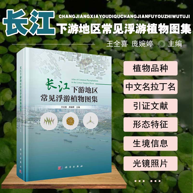 长江下游地区常见浮游植物图集 长江流域淡水藻类图鉴 浮游植物中文名