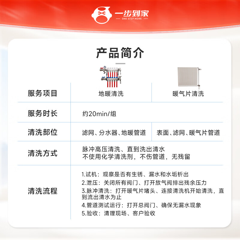 渝见快云修暖气片清洗上门服务 单片多片脉冲深层清洁保养除垢管道地暖清洗上门 暖气片清洗（2组） 下单前请咨询客服是否能服务