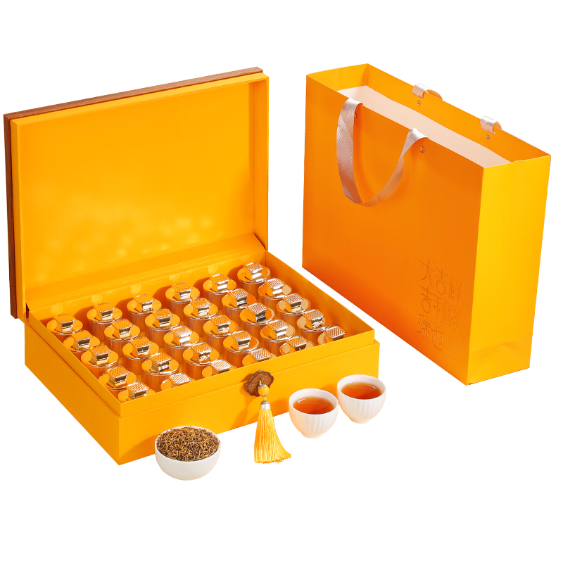 立香園節(jié)日送禮紅茶金駿眉2025新茶正宗武夷山原產(chǎn)蜜香型特級茶葉禮盒裝 30小罐禮盒裝